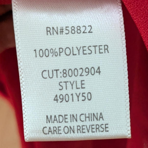 Max Studio Red Puff Sleeve Maxi Sundress With Ruffle For Special Occasion SzXS - Picture 9 of 9